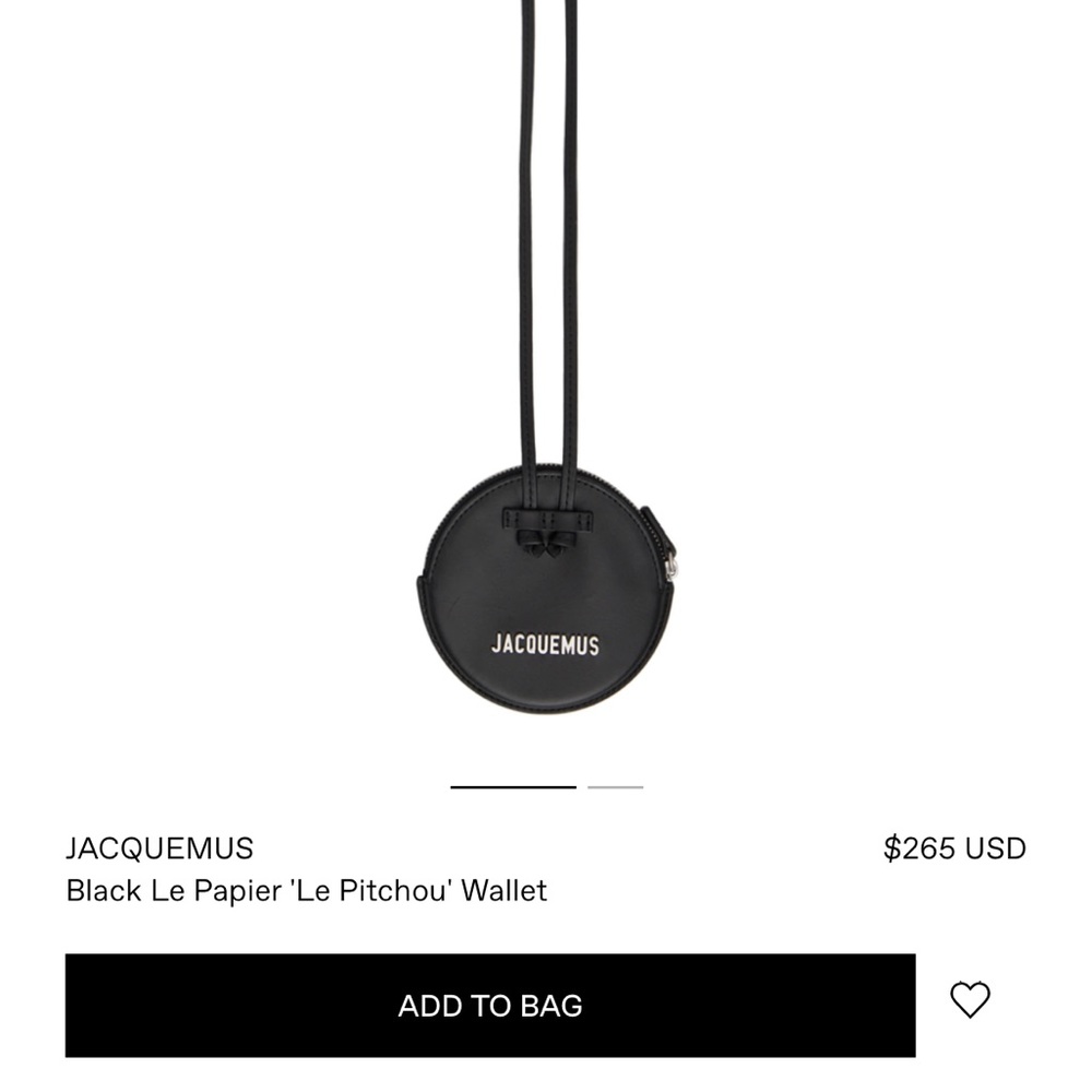 Jacquemus Black Le Papier 'Le Pitchou' Wallet - Picture 6 of 6